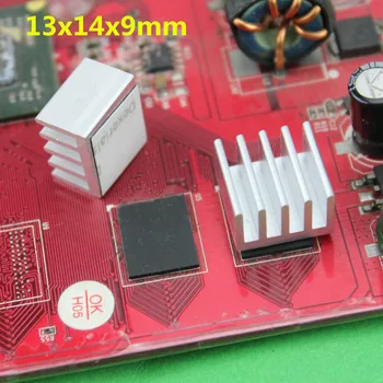 40 бр./компл. 13x14x9 мм Алуминиев радиатор IC чипсет Радиатор за охлаждане охладител