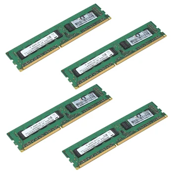 4X4GB 2RX8 PC3-10600E ОТ 1.5 V DDR3 1333MHz ECC Памет RAM, Без буфериране За сървър, работна станция (4G)