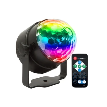 LED мини-crystal магически топка RGB семицветный проектор с дистанционно управление осветява дискотека с dj party на KTV bar party stage lighting effetc