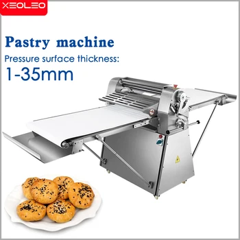 XEOLEO Търговски сладкарница вертикална машина за раскатки тесто от неръждаема стомана за печене, кухненски робот