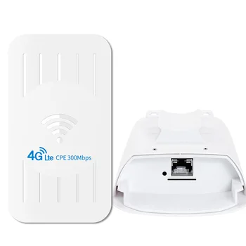 Безжична уличен водоустойчив 4G CPE рутер 150 Mbps CAT4 LTE рутери 3G/4G СИМ-карта WiFi рутер, IP камера