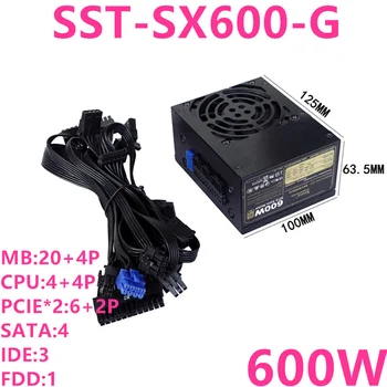 Нов Оригинален захранващ блок за SilverStone Марка SFX 80plus Gold Слот захранване 600 W 500 W SST-SX600-G SST-SX500-LG