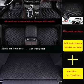 Обичай авто подложка за BMW F18 5 Series long 2010-2016 година Детайли на интериора автоаксесоари Килим постелки за багажник
