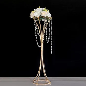 Поставка за цветя 82 см метална пътна олово сватбена централна поставка за цветя за събития, партита, декорация на дома