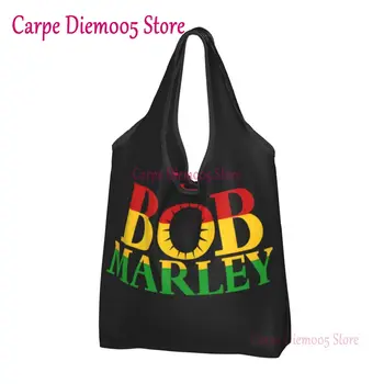 Ямайски Реге певец-рок Боб Марли, чанти за пазаруване в хранителни магазини, красиви чанти-тоут на рамото за купувачите, преносима чанта с голям капацитет